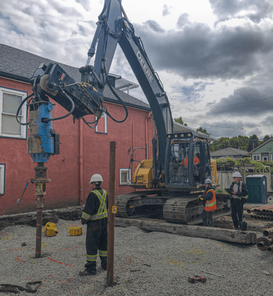 Piling services team in London