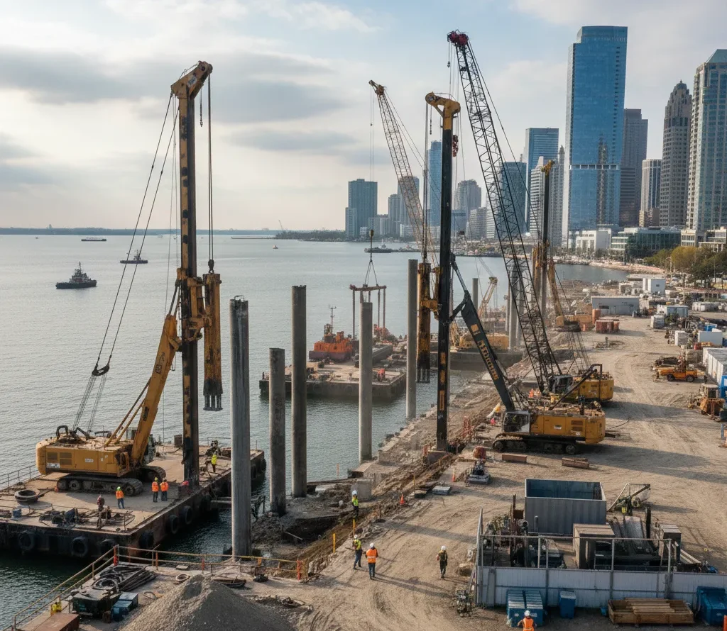 Piling services in action