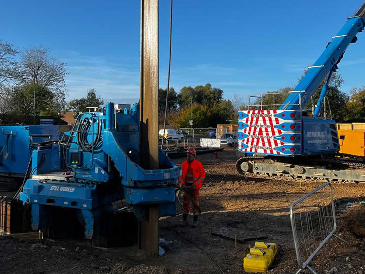 Piling services team at work